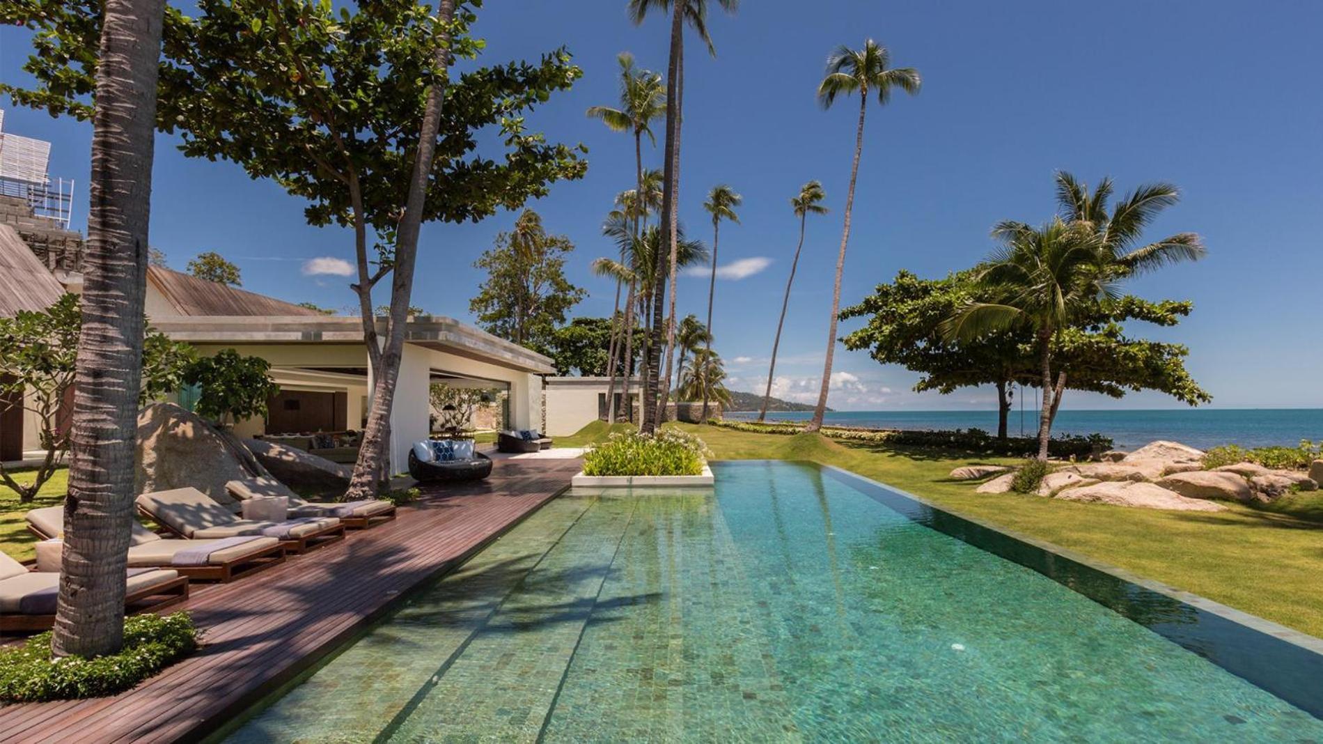 Fashionable Villa Malabar Beachfront 5 Bedrooms Plus 2 Kid'S Bedrooms Laem Sor Exteriér fotografie