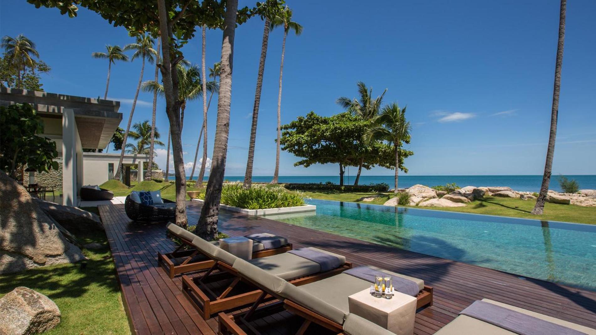 Fashionable Villa Malabar Beachfront 5 Bedrooms Plus 2 Kid'S Bedrooms Laem Sor Exteriér fotografie